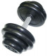 Гантель чёрная, с хром. ручкой, 71 кг, MB Barbell