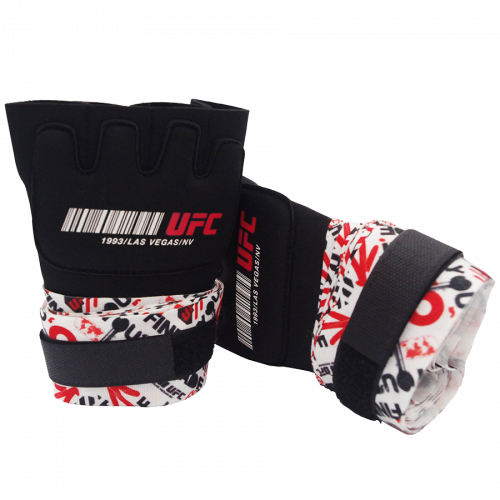 Гелевые бинты UFC Gel Glove Wraps RD/WH, SM