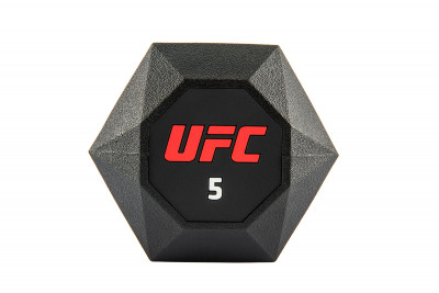 Комплект обрезиненных октагональных гантелей 10 пар от 2,5 до 25кг UFC