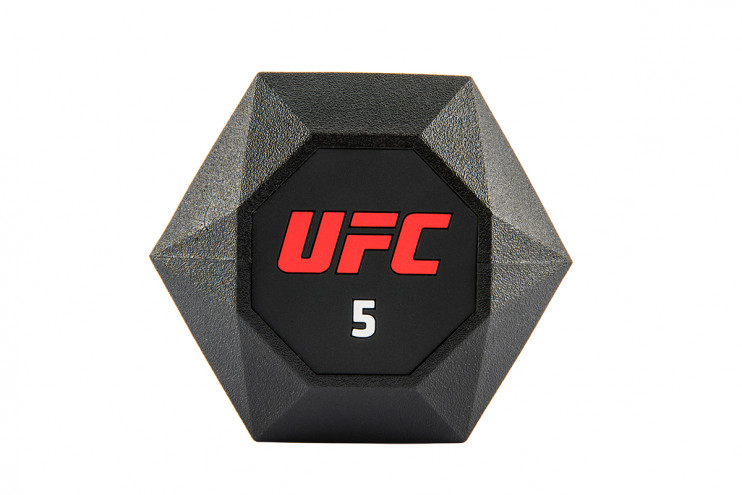 Комплект обрезиненных октагональных гантелей 10 пар от 2,5 до 25кг UFC