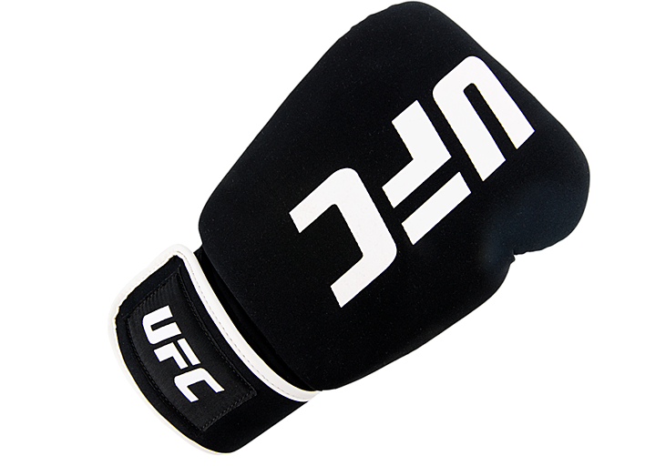 UFC Перчатки для бокса и ММА черные/белые - L