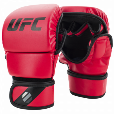UFC Перчатки MMA для спарринга 8 унций красные S/M