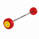 Штанга неразборная с цветными дисками MB Barbell 27,5 кг