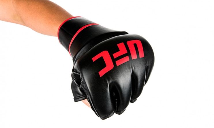 UFC Перчатки MMA тренировочные 6 унций чёрные L/XL