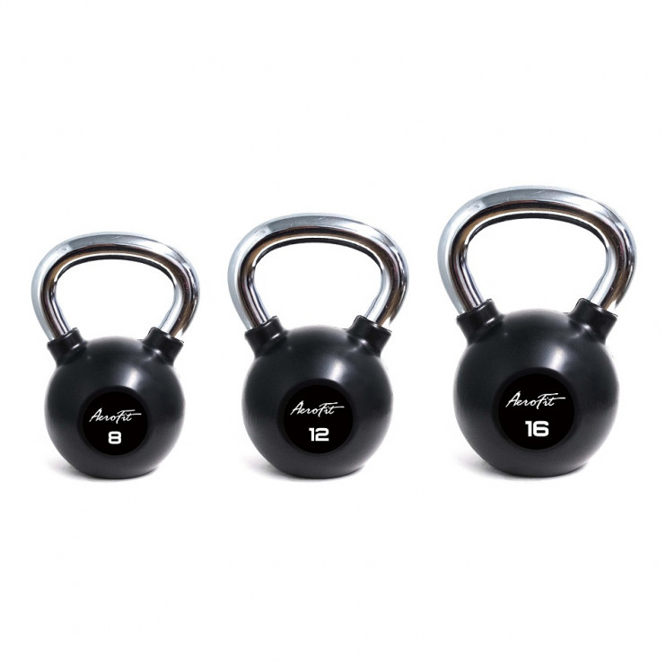 Aerofit AFBK Гири обрезиненные с хромированной рукояткой - 28 кг