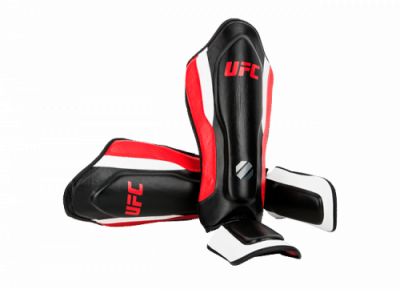 UFC Защита голени с защитой подъема стопы черная - L/XL