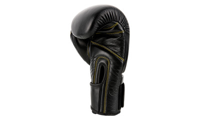 UFC Премиальные тренировочные перчатки на липучке чёрные - 12 Oz