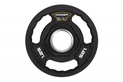 Диск олимпийский полиуретановый 3-х хватовый 1,25кг Hasttings Digger HD51C3A-1,25