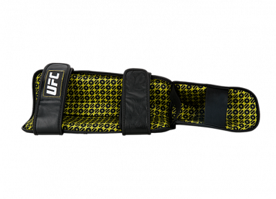 UFC Защита голени на липучках, черная - S/M