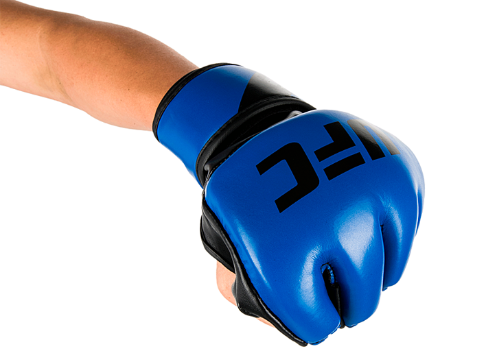 UFC Перчатки MMA для грэпплинга 5 унций синие S/M