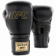UFC Премиальные тренировочные перчатки на липучке чёрные - 14 Oz