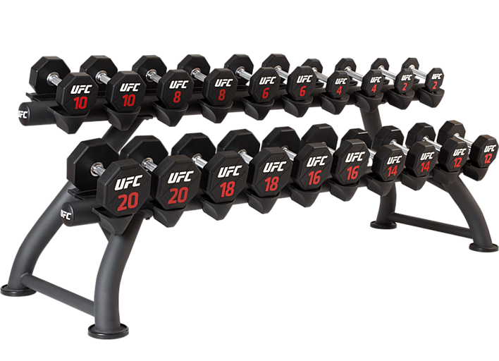 UFC Гантельный ряд 2-20 кг (10 пар) , 220 кг