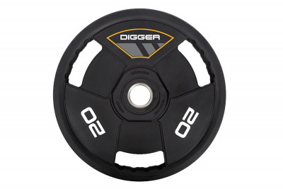Диск олимпийский полиуретановый 3-х хватовый 20кг Hasttings Digger HD51C3A-20