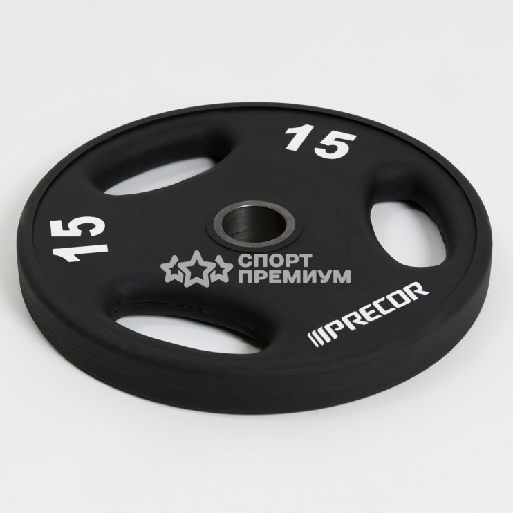 Олимпийский диск в уретане с логотипом Precor FM\UPP NEW, вес: 15 кг 1