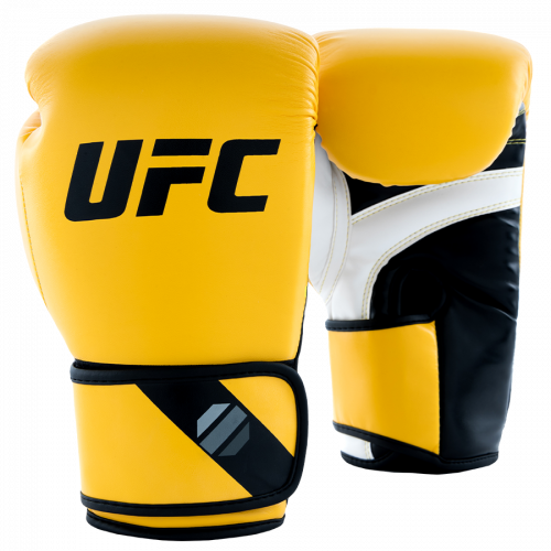 UFC Pro Fitness Перчатки тренировочные для спарринга желтые - 14 Oz