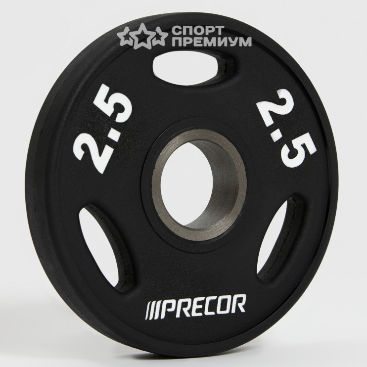 Олимпийский диск в уретане с логотипом Precor FM\UPP NEW, вес: 2,5 кг 1