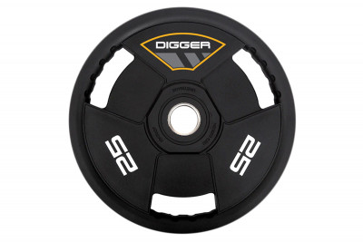 Диск олимпийский полиуретановый 3-х хватовый 25кг Hasttings Digger HD51C3A-25